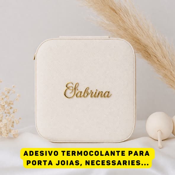 Nomes Termocolantes Metálicos p/Porta Joias, bolsas, sintéticos, casamentos-ENTREGA IMEDIATA
