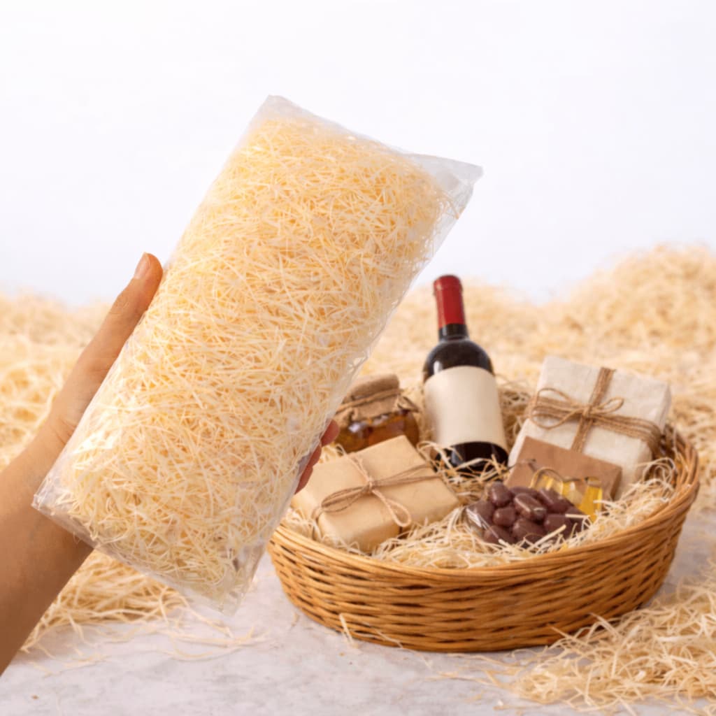 Palha Natural Decorativa para Cestas e Decorações – Pacote 40g