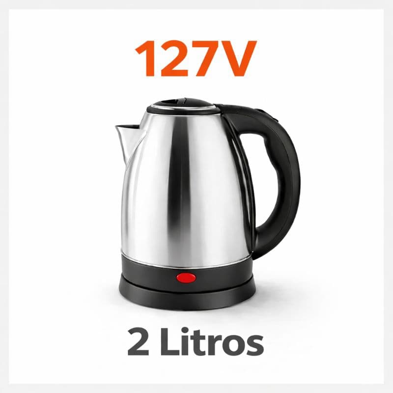 Chaleira, Jarra, Bule Elétrica marca Giftutil 127 2 Litros Inox