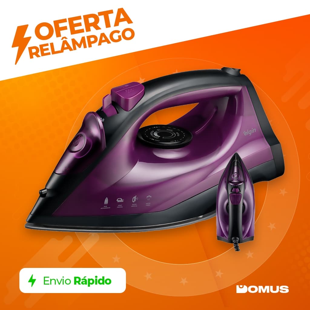 Ferro a Vapor Elgin Easy Pass 200ml 5 Níveis de Calor Spray Frontal