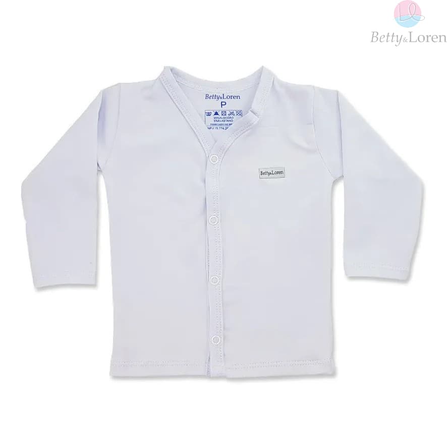 Casaquinho Cardigan infantil Roupa de Bebê, Liso para Nenê Menina e/ou Menino, do RN ao GG Cores