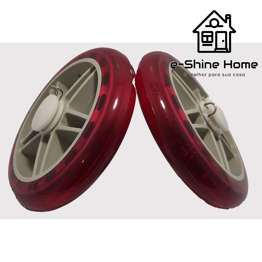 Rodinha Roda 2 peças em PU 14,5 cm. para Carrinho