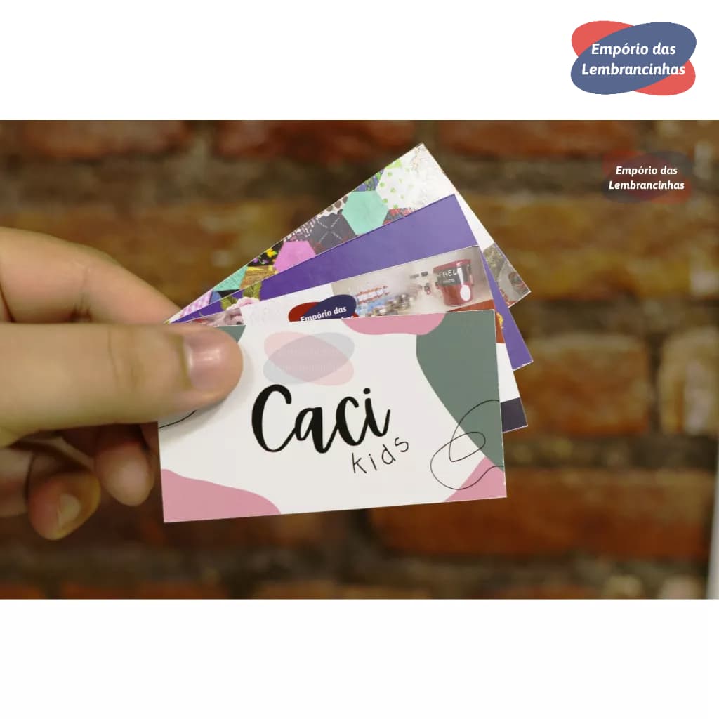 Cartões de Visita 230g Frente e Verso Brilho