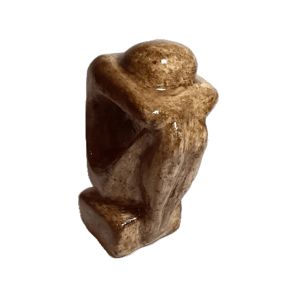 PENSAMENTO INTERIOR - ESCULTURA - Em Gesso resinado.