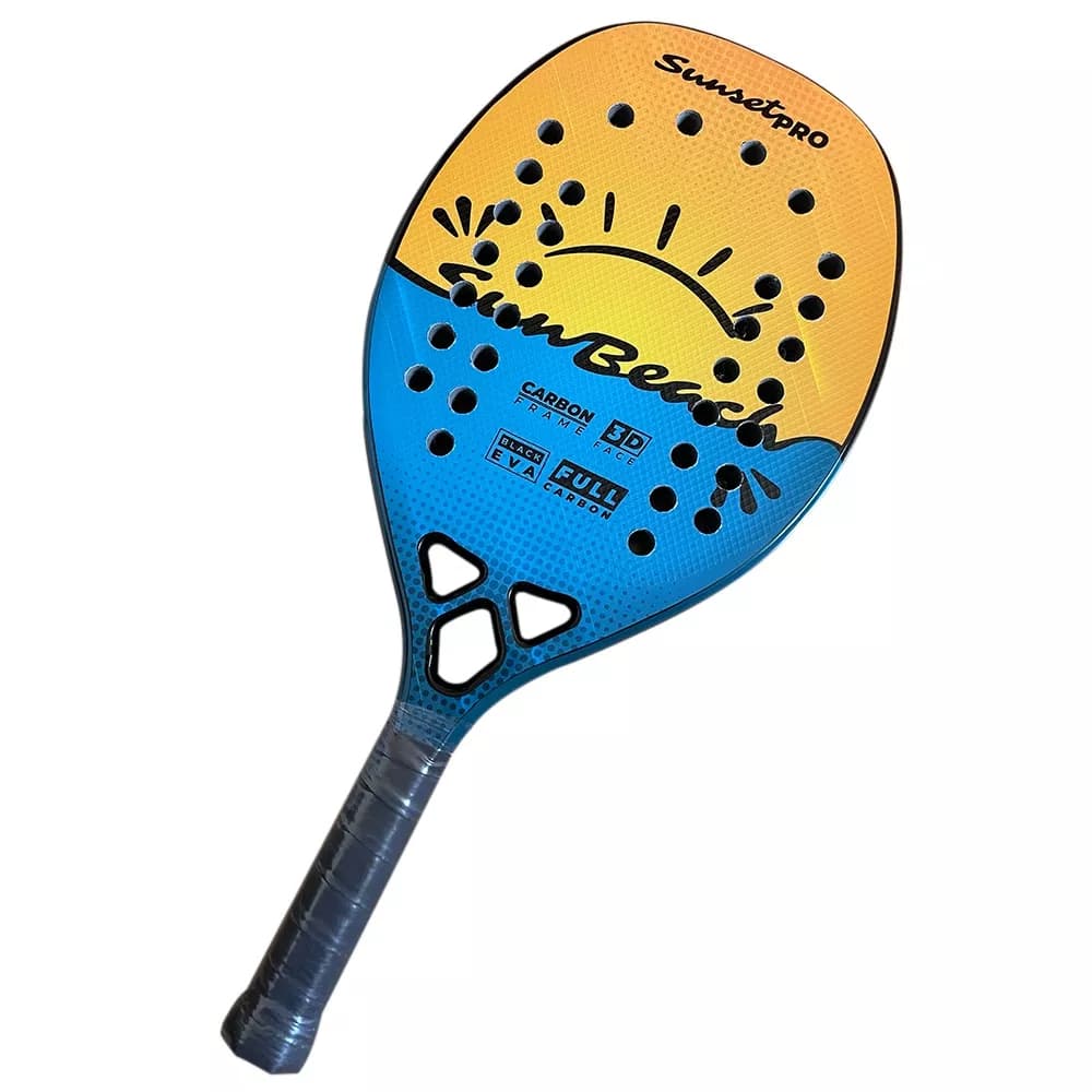 Raquete De Beach Tennis Sunbeach 100% Carbono 3K BT Sunset Pro [PEQUENOS DEFEITOS]