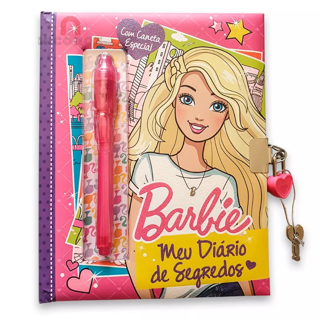 Barbie - Meu Diário de Segredos c/ Caneta Mágica Feminino Infantil