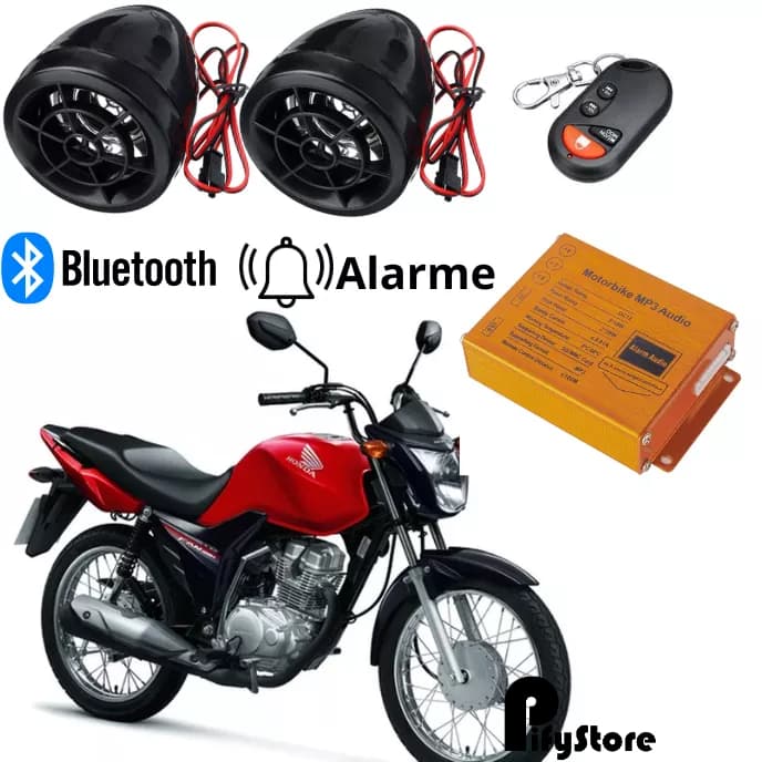Alto-Falante Para Moto Liberte a Potência do Som na sua Motocicleta Proteção Anti-Roubo Bluetooth