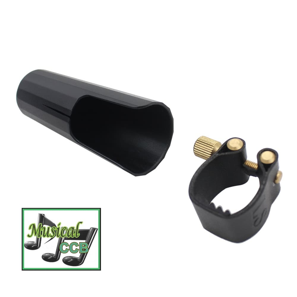 Braçadeira em Couro + Cobre Boquilha Sax Alto