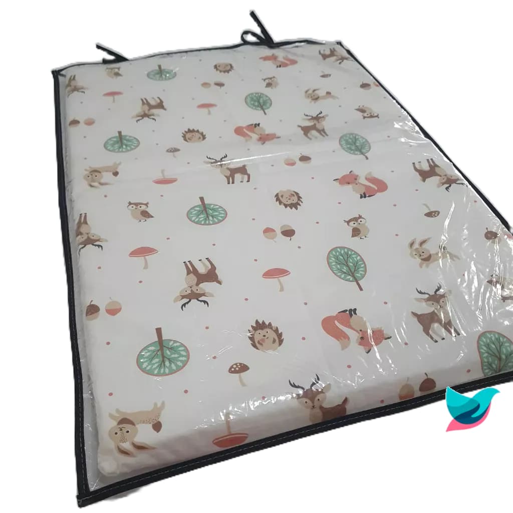 Trocador para Comoda Quarto de Bebê Raposa Raposinha Trocador infantil bebê Tema da Raposa ou Bosque com Espuma Removivel Promoção