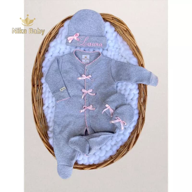 Kit maternidade personalizado 3 peças