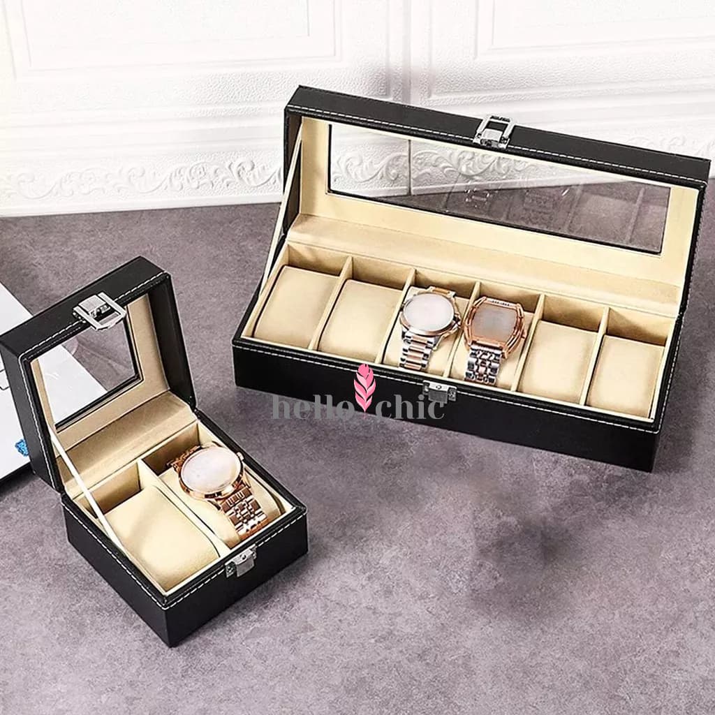 Porta Relógio Luxo Estojo Organizador Divisórias Maleta Caixa Interno Aveludado
