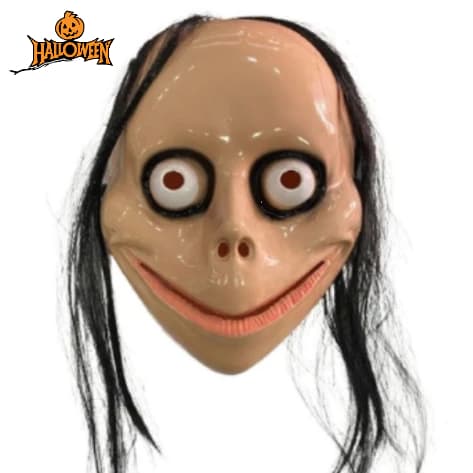 Máscara de Plástico Momo Halloween Unid.