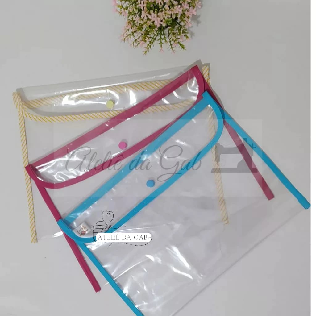 Capa plástica para caderneta de vacina e documentos