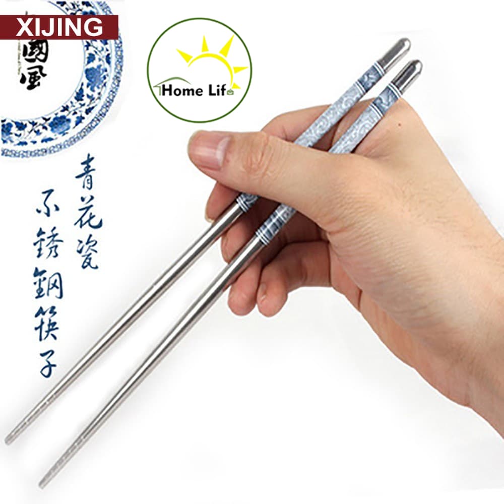 10 pares Azul E Branco Com Estampa De Flor De Porcelana Estilo Vintage