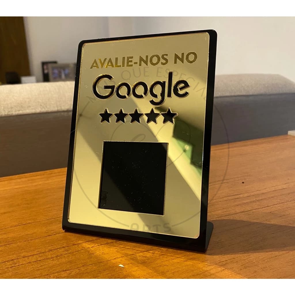 Placa Avaliação Google Comércio Google Negócios Display