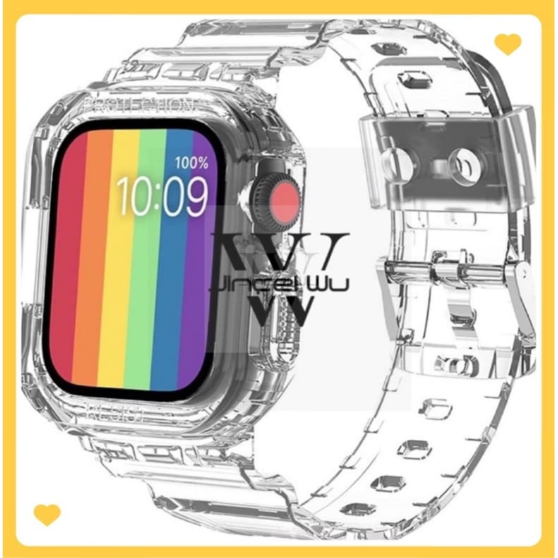 pulseira Transparent Glacier Edição Limitada TPU para apple watch IWO HW F8 F9 WATCH 7 PRO 38 40 41 NAO INCLUSO ROLOGIO