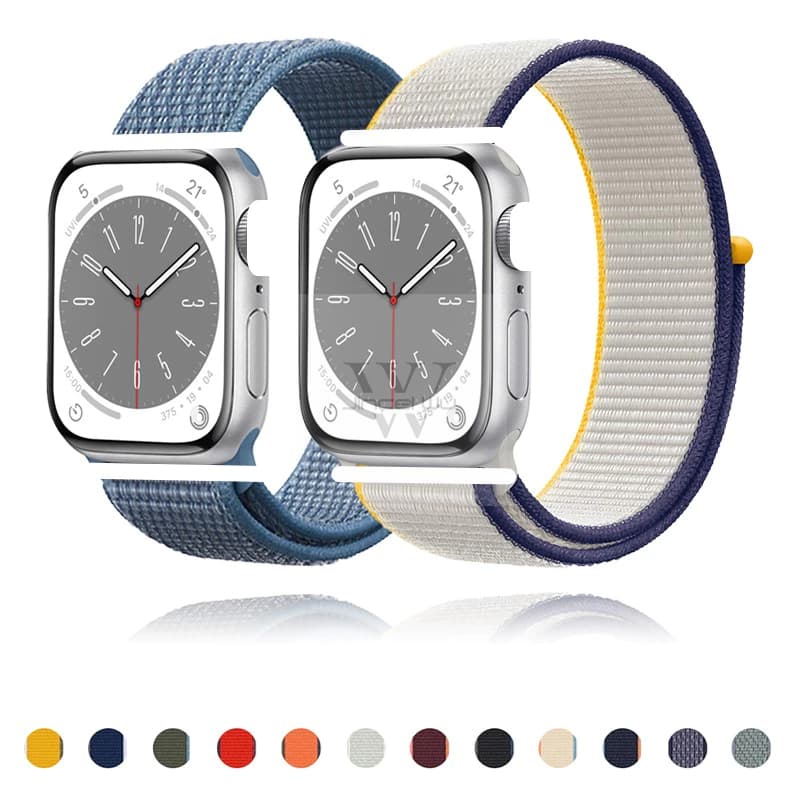 Pulseira nylon 38 40 42 44 41 45 49  para RELOGIO ultra compatível Series 7 8 9 10 46 mm