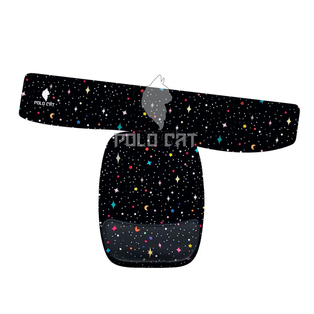 Mouse Pad e Apoio de Teclado Ergonomico Espaço Estrelas Infinito