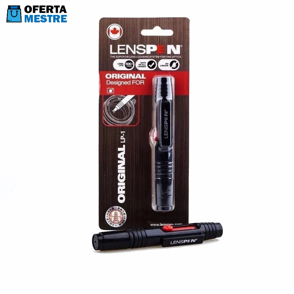 Caneta Pincel Limpeza Lentes de Câmera e Sensor, Binóculo e Telescópio Lenspen Original