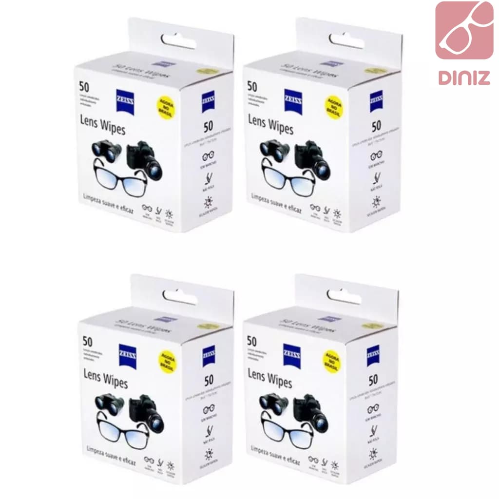 Lens Wipes Zeiss Com 200 Lenços Umedecidos
