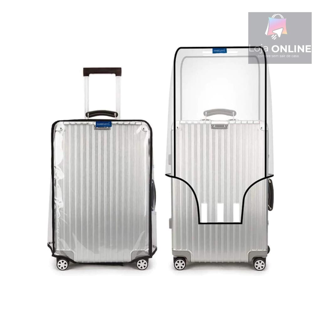 Capa de Proteção pra Mala, Transparente Resistente a Agua Tamanho M- 23kg