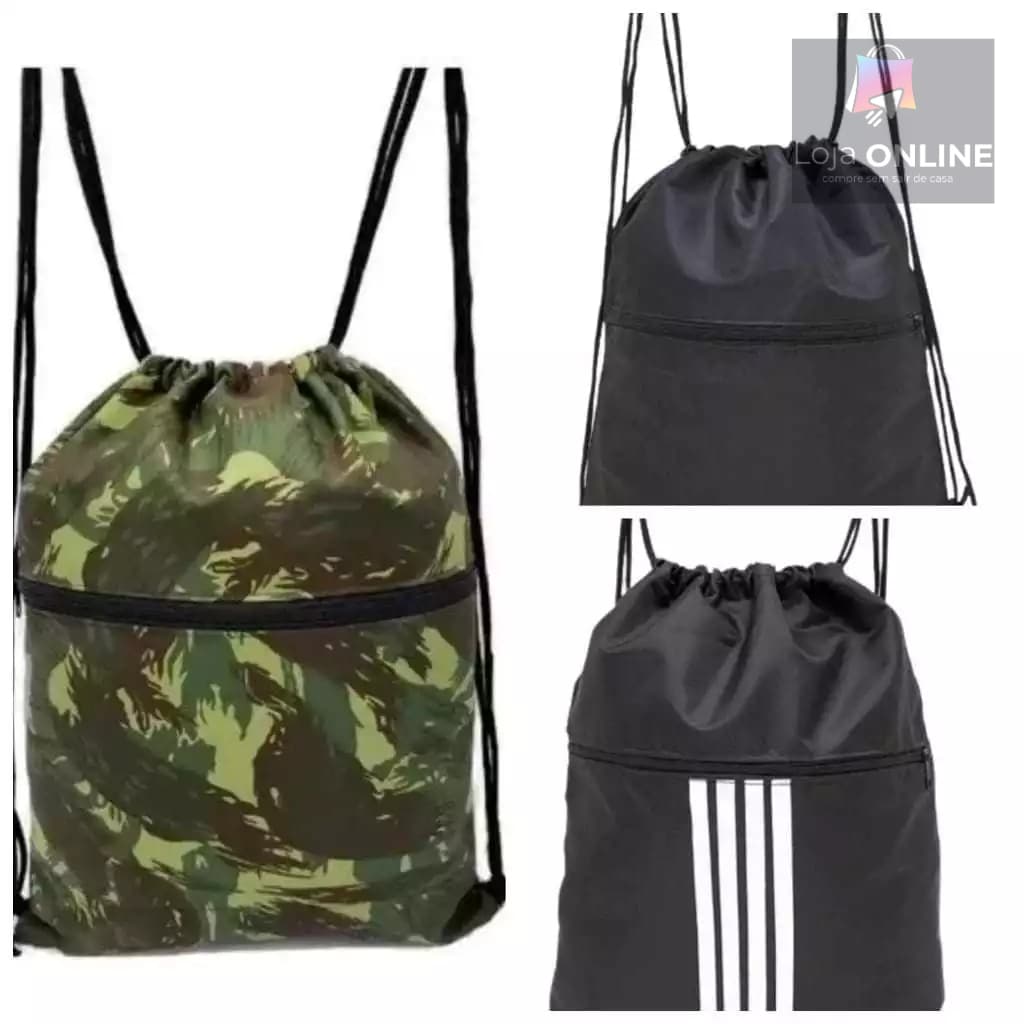 Saco Mochila confortável para caminhada e academia Saquinho