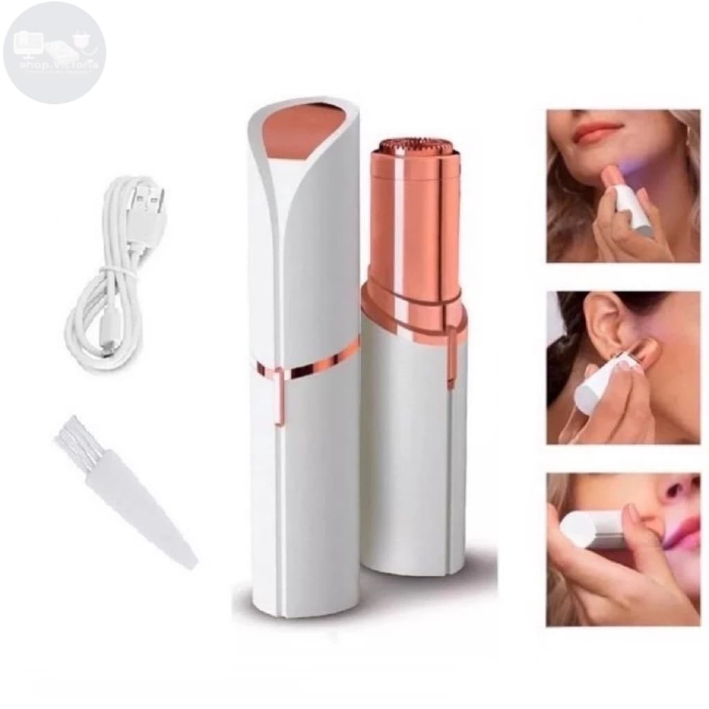 Batom Portátil Depilador Facial Buço Rosto Aparador Pelos USB