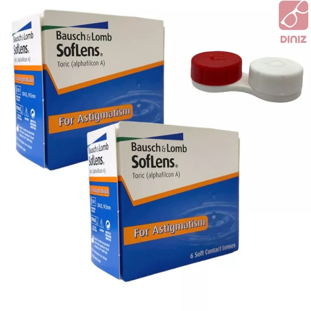 2 Lentes De Contato Soflens Tórica Para Astigmatismo Bausch&lomb