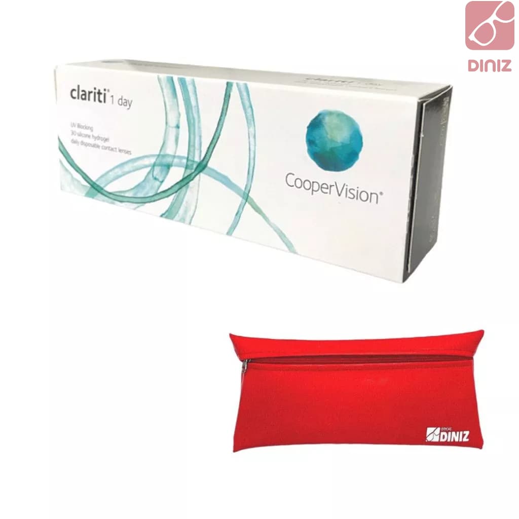 Lente de Contato Uso Diário Clariti - Coopervision + Estojo De Lentes