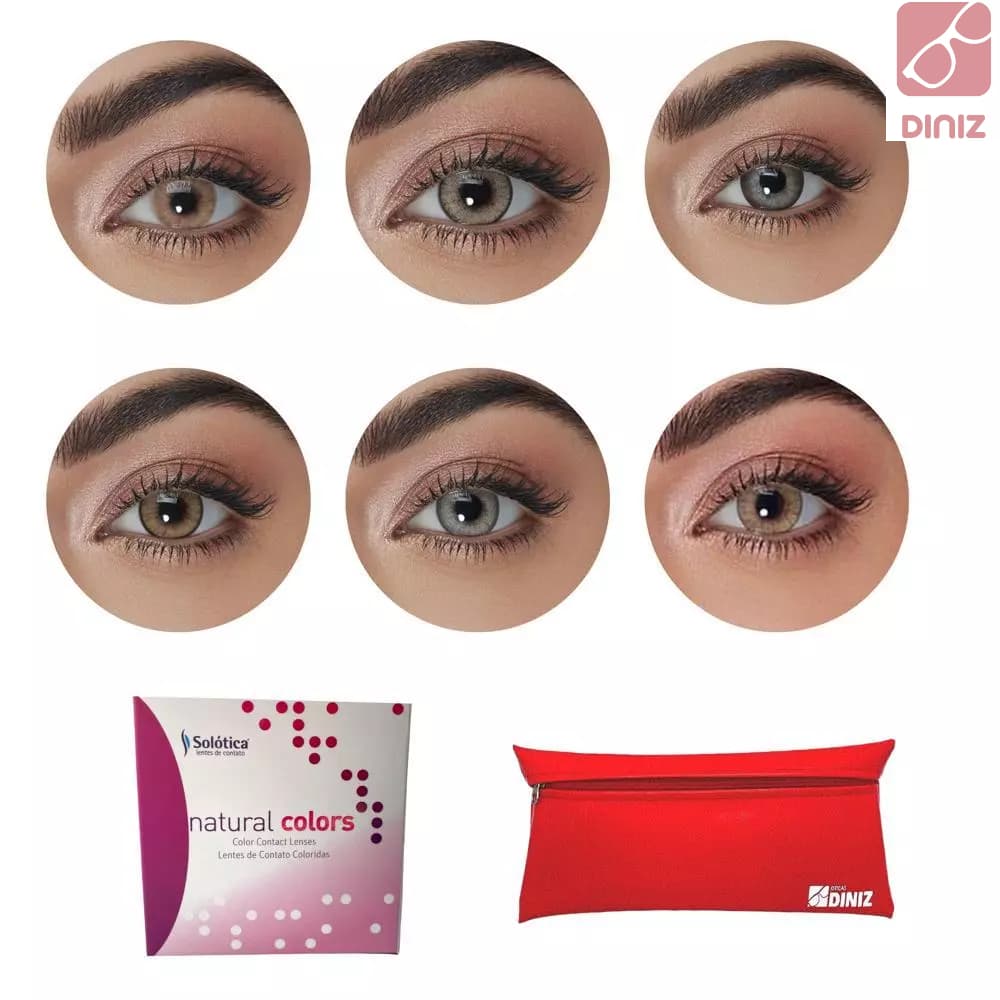 Lente De Contato Colorida Natural Colors Com Borda Com Grau