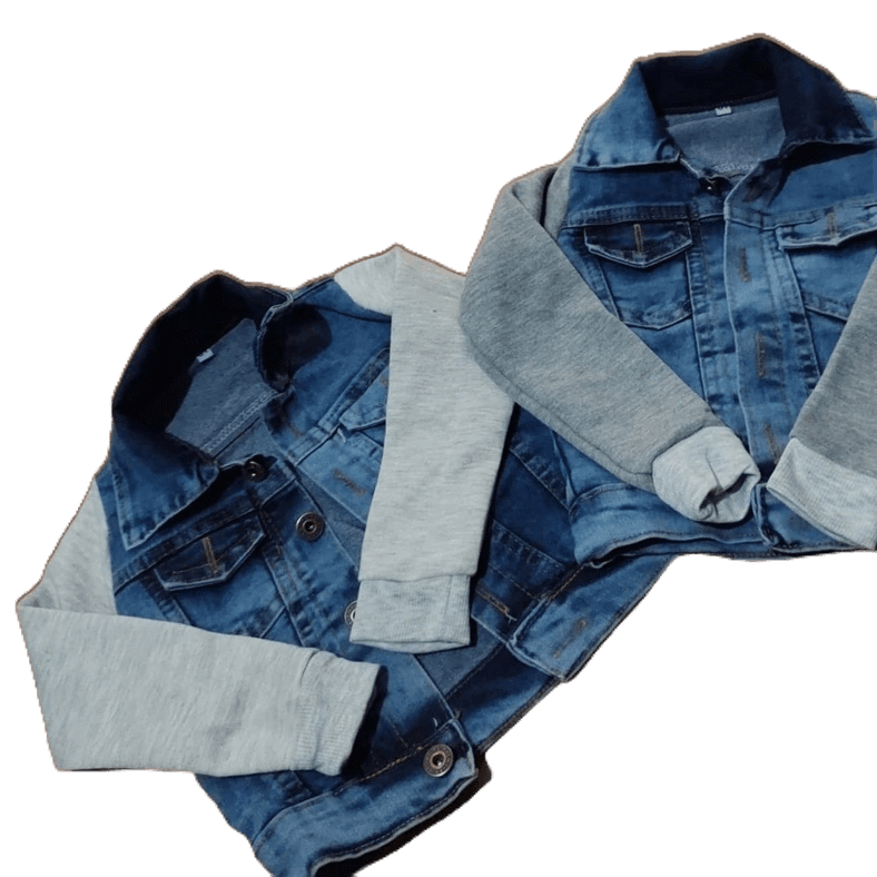 Jaqueta jeans infantil juvenil Unissex
