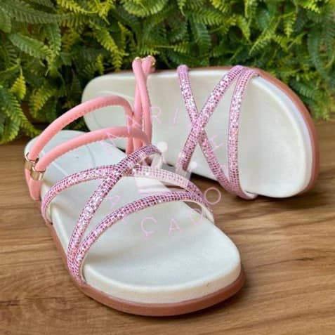 Papete Infantil Menina Confortável Glitter