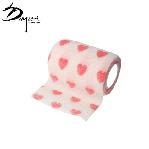 Bandagem Para Tatuagem (Coração Rosa 1 Unidade)