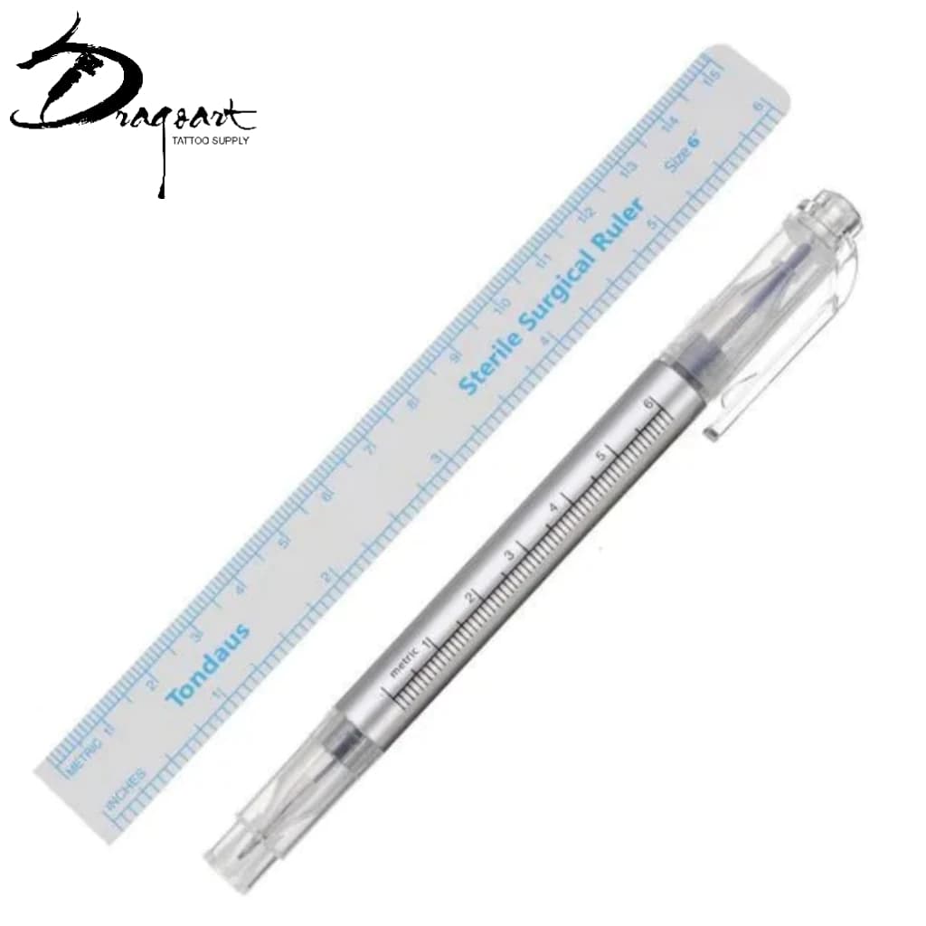 Caneta Free Hand De Decalque Para Tatuagem Com 2 Pontas