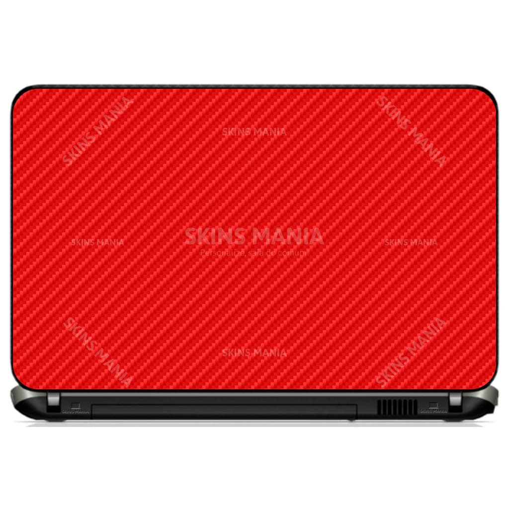 Adesivo Skin Notebook Fibra De Carbono Varias cores [ Vermelho ]  Dell Samsung Acer Positivo