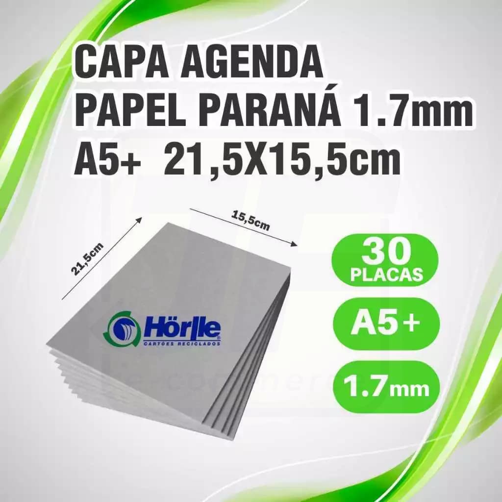 30 Placas Capa De Agenda 1,7mm A5+ 15,5x21,5cm Papelão Paraná - Horlle