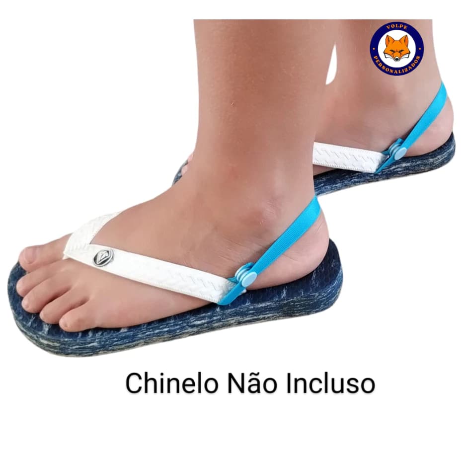 Elástico Para Chinelo Não Sair Do Pé Tira Infantil Kds Adulto Menina Menino Unissex