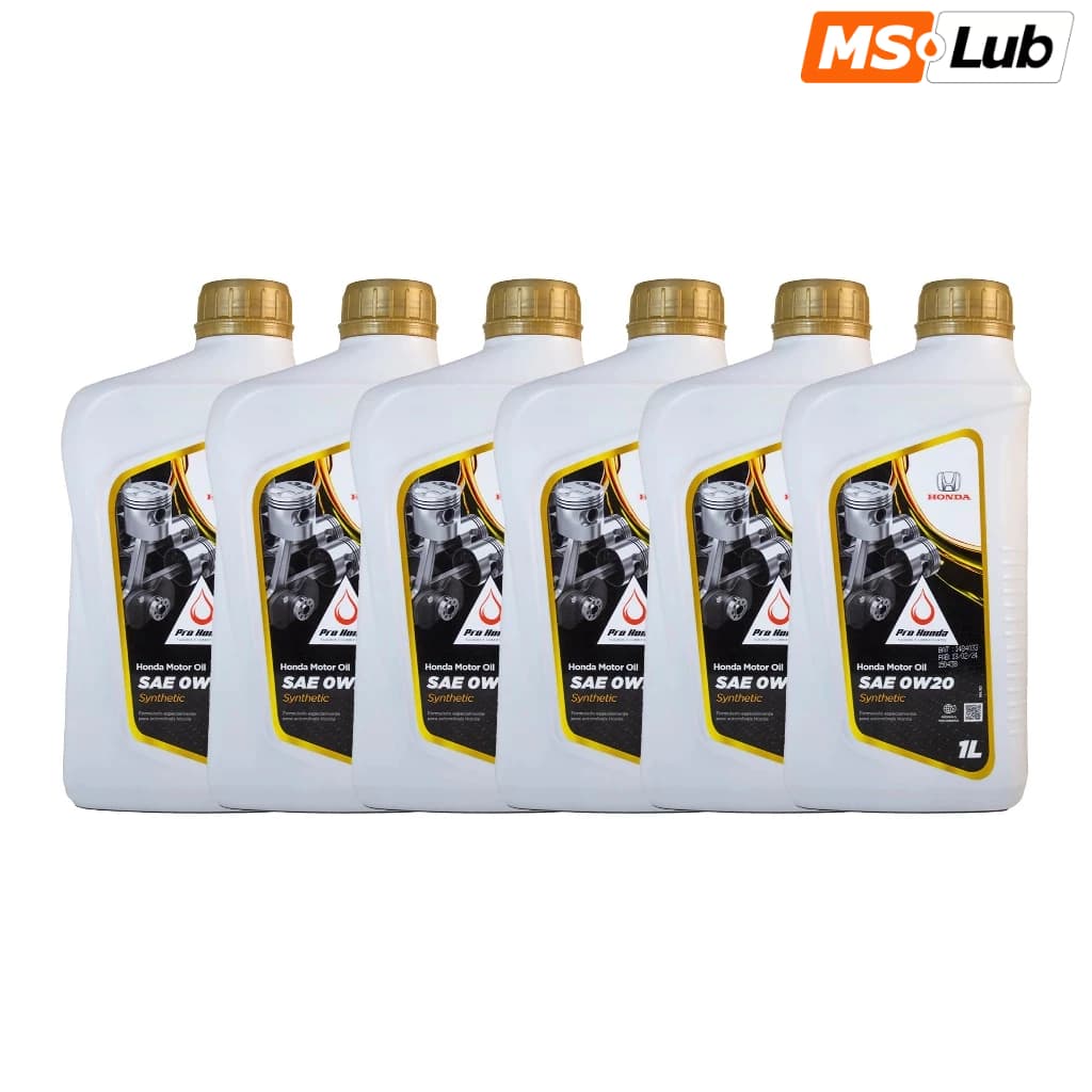 Kit 6 Honda Motor Oil 0w20 Sintético