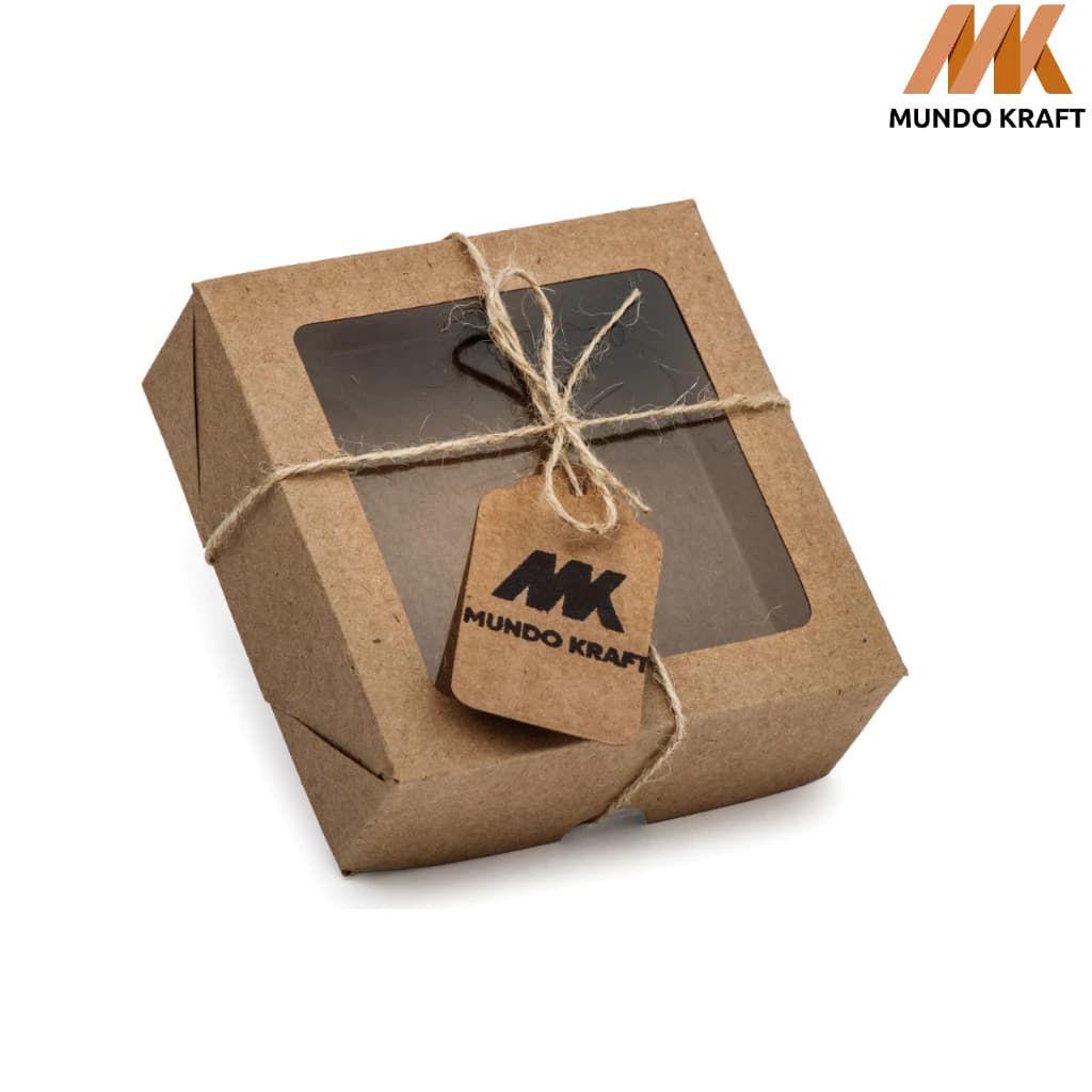 20 un Caixa Para Presente 12x12x4 Kraft Artesanato Festas doces lembrancinha casamento evento