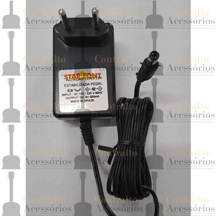 Fonte Pedal Estabilizada 9v 500mA