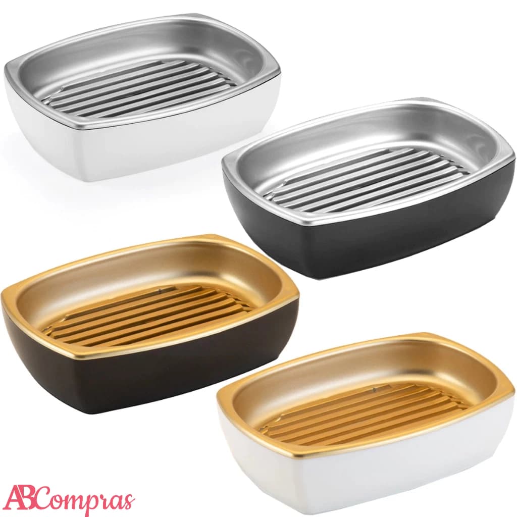 Saboneteira de Bancada Banheiro Lavabo Porta Sabonete Barra Arthi