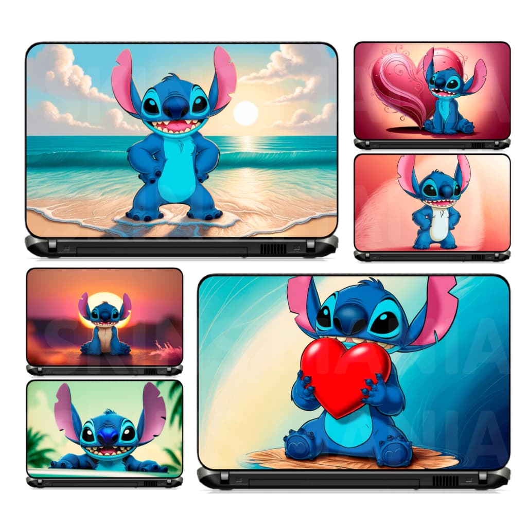 Adesivo Skin Notebook Pelicula Personalizado Macbook Tablet Lilo & Stitch [ 01-01 ] Desenho Aloha