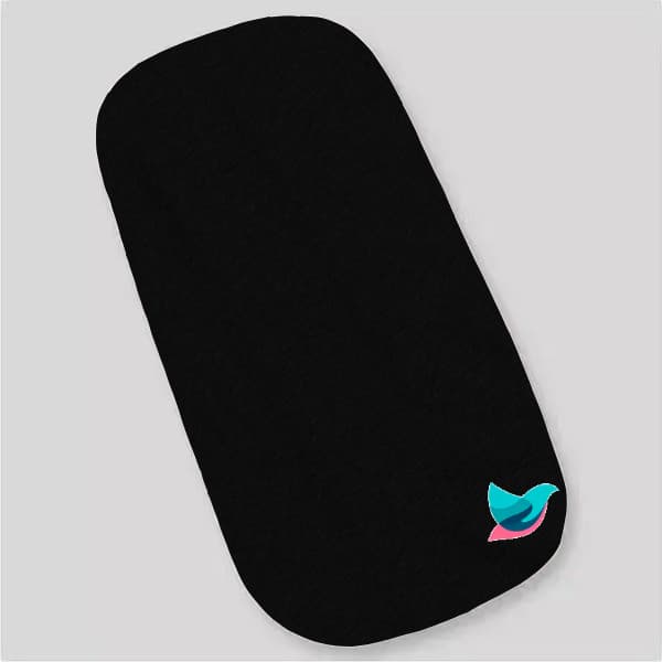 Colchonete para Carrinho Moises Preto Colchão para carrinho de bebe Preto Liso com espuma