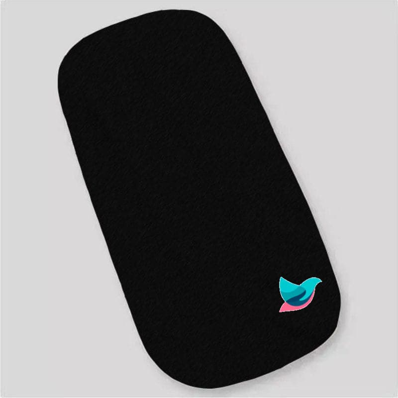 Colchao oval para moises Preto liso - Colchonete Oval para carrinho de bebe preto