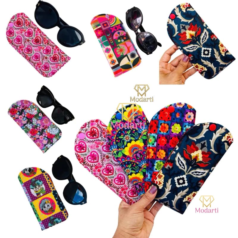 Porta óculos adulto/infantil ,capa estojo porta óculos em tecido adulto e infantil