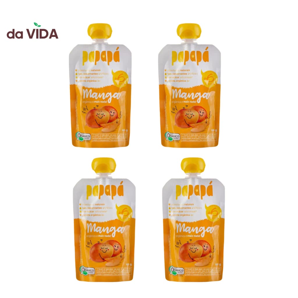 PAPAPA KIT 4UN - 1 SABOR - PAPINHA ORGANICA 100G