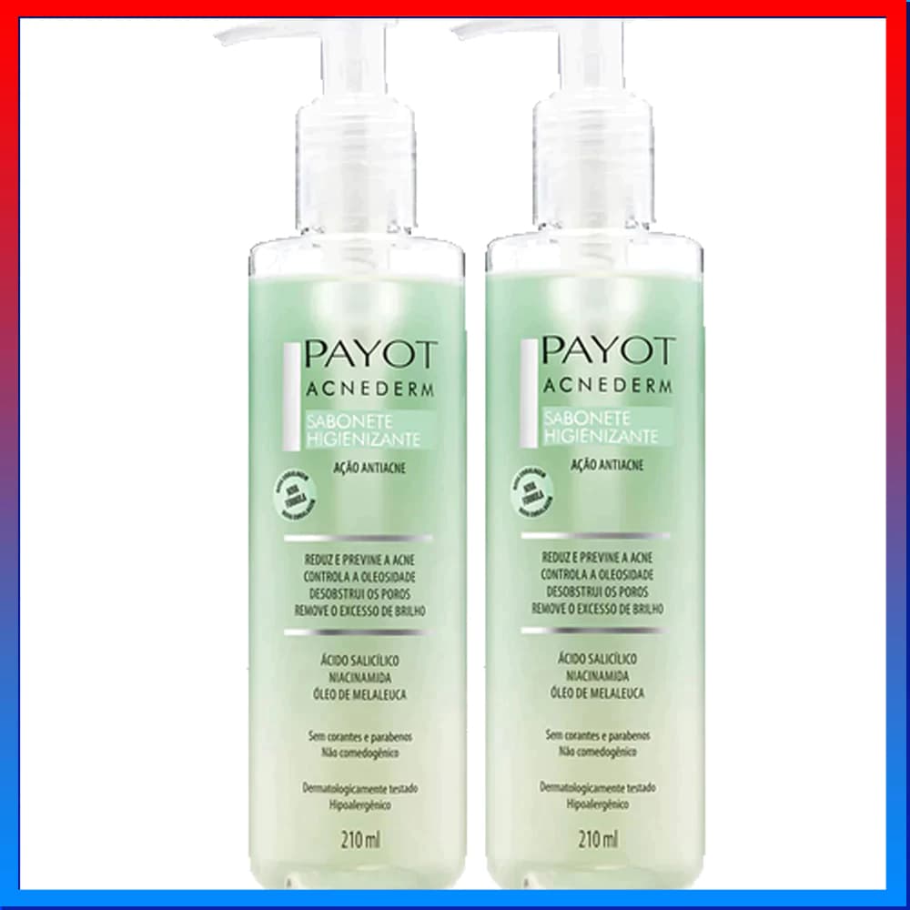 Payot Kit Acnederm Sabonete Higienizante 210ml - 2 Unidades