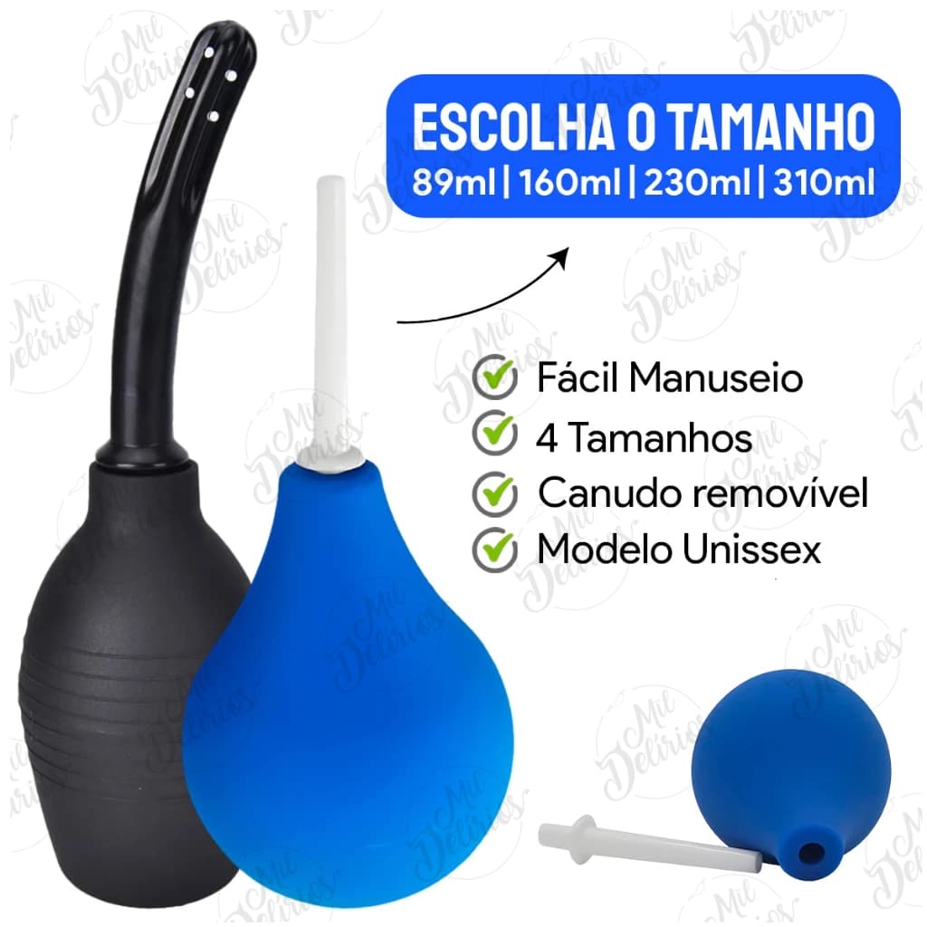 Ducha Higiênica 220ml de Capacidade para Limpeza Anal Vaginal limpeza Chuca Anal