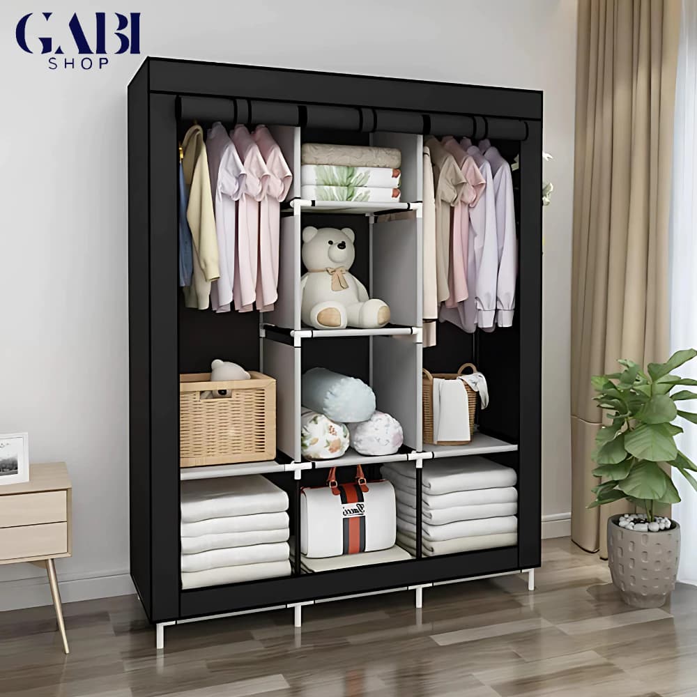 Guarda Roupa Dobrável Organizador De Roupa Armário Inteligente Móvel GABI SHOP
