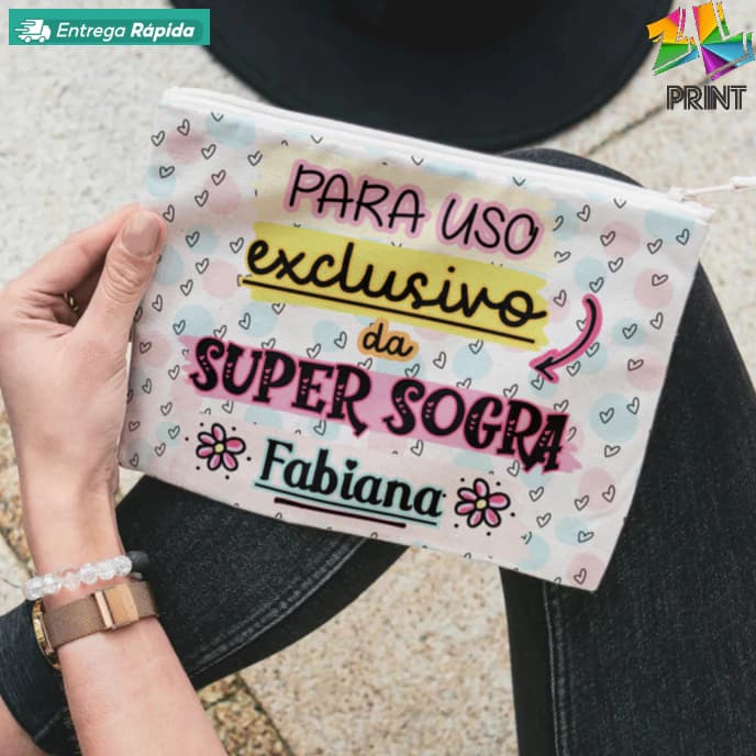 Necessaire 15x20cm Super SOGRA Personalizada com nome [est.1] ZLprint